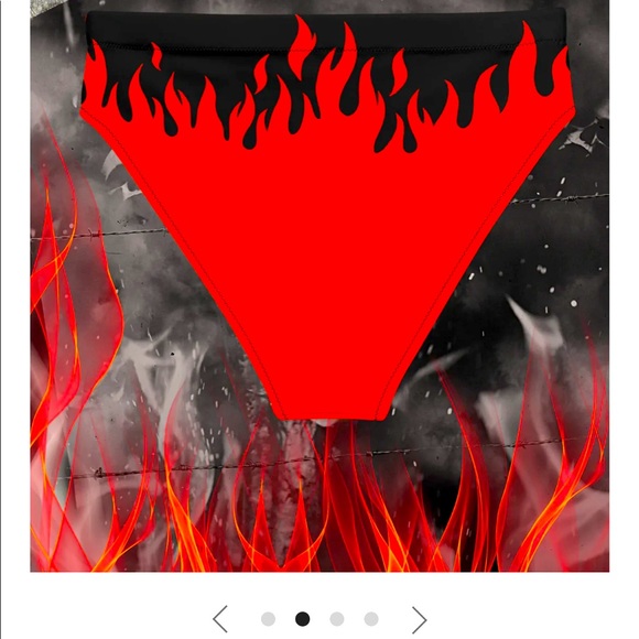 NEW! RebelYouth Flame Swim Bottoms ~ HOT! 3XL - Picture 4 of 4